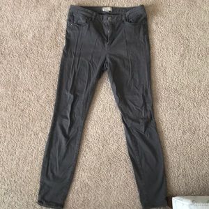 Grey Legging pants. Suede Material